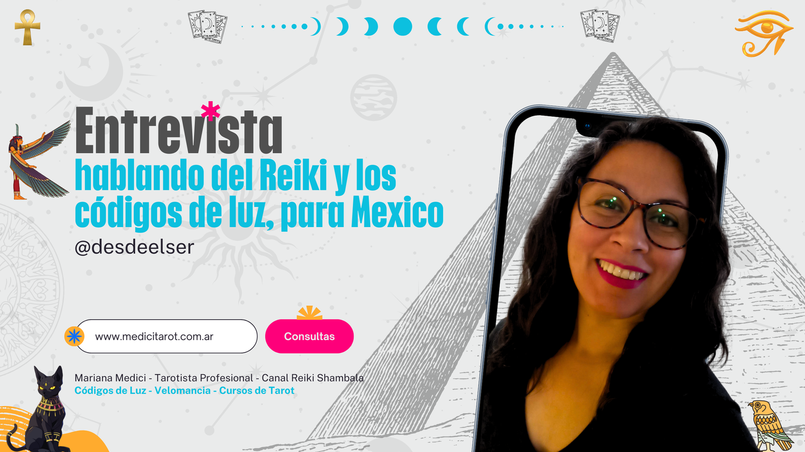 Entrevista hablando del Reiki y los códigos de luz, para Mexico